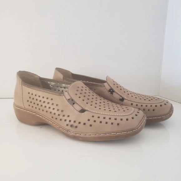 Remonte Soft Womans Size 38 Tan Leather  Loafers. - Picture 2 of 9